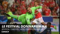 Tous les arrêts de Donnarumma en 1e période - Benfica / PSG - Ligue des Champions (3ème journée)