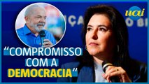 Simone Tebet declara apoio a Lula no segundo turno