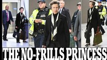 Flying under the radar! Princess Anne carries her own bags as she arrives at JFK airport for commercial flight home after a VERY low-key visit to New York with hardly any press or photo opportunities