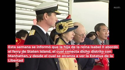 ¡Hasta se subió al ferry! La princesa Ana realiza visita sorpresa a Nueva York