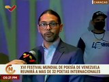 Del 13 al 20 de octubre se realizará el Festival Mundial de Poesía en Venezuela