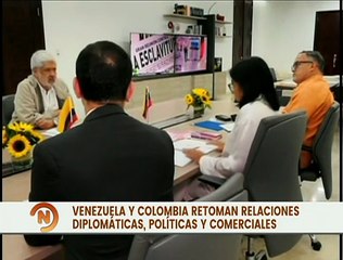 Vpdta. Delcy Rodríguez se reúne con autoridades de Colombia para avanzar en los planes comerciales