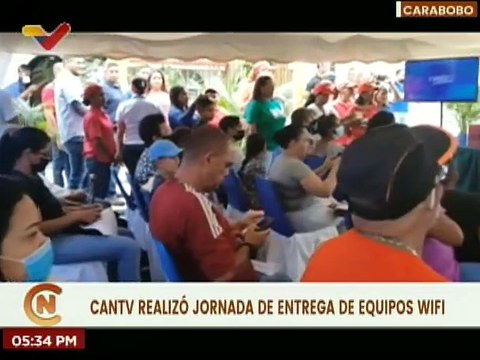 CANTV realiza entrega de equipos de wifi a 236 hogares del mcpio. San Joaquín en Carabobo