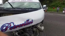 Así quedó el autobús que se accidente en Siguatepeque