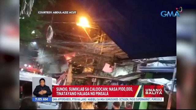 Sunog, sumiklab sa Caloocan; Nasa P100,000, tinatayang halaga ng pinsala | UB