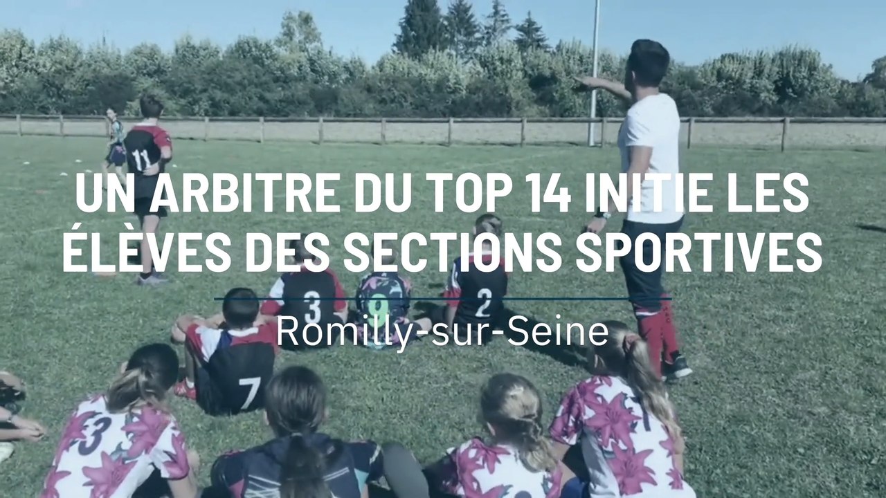 Un arbitre du Top 14 initie les élèves des sections sportives