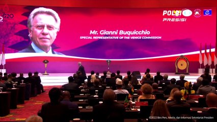 Pembukaan Kongres Ke-5 Konferensi Badan Peradilan Konstitusi Se-Dunia Tahun 2022