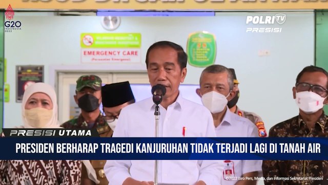 Presiden Joko Widodo Didampingi Ibu Iriana Joko Widodo Mengunjungi Korban Kericuhan di Rumah Sakit Umum Daerah Saiful Anwar Malang