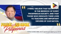 Pres. Marcos Jr., nagpaabot ng mensahe sa pagdiriwang ng National Teachers’ Day