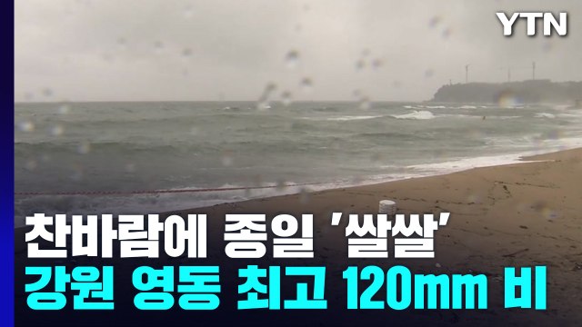 [날씨] 찬바람 불며 종일 '쌀쌀'...강원 영동 많은 비 / YTN