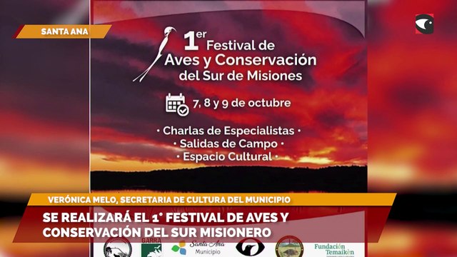 Se realizará el 1° festival de aves y conservación del sur misionero