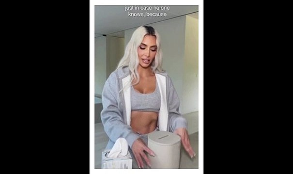 Kim Kardashian shares how to place tissues inside tissue box