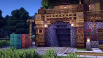 Minecraft _ How to Build a Starter House with Mine Entrance _ Tutorial