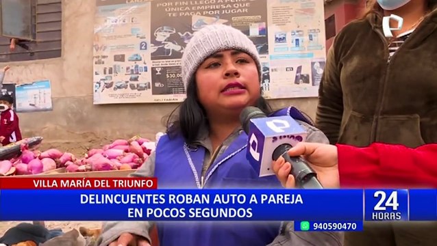 VMT: delincuentes a bordo de mototaxis encañonan y roban auto a pareja