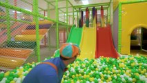 Blippi Aprende en el Patio Cubierto de Juegos | Aprende con blippi | Videos educativos para niños