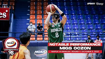 NCAA Season 98 | Notable Performance: Migs Oczon (Benilde vs Mapua)