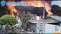 VÍDEO: Incêndio destrói casa em sete minutos em Goioerê 