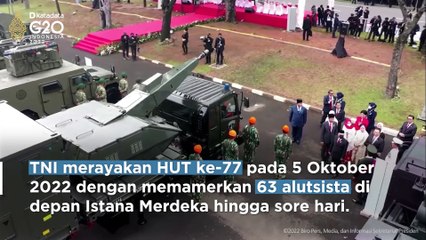 TNI Pamerkan Alutsista Di Depan Istana Merdeka Rayakan HUT Ke-77