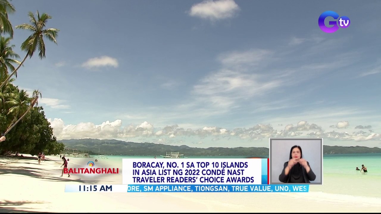 Boracay, no. 1 sa top 10 islands in asia list ng 2022 Condé Nast Traveler Readers’ Choice Awards | BT