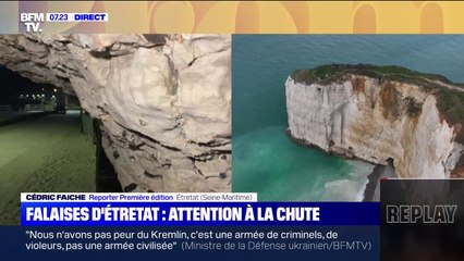 Étretat: le danger d'un selfie sur les falaises