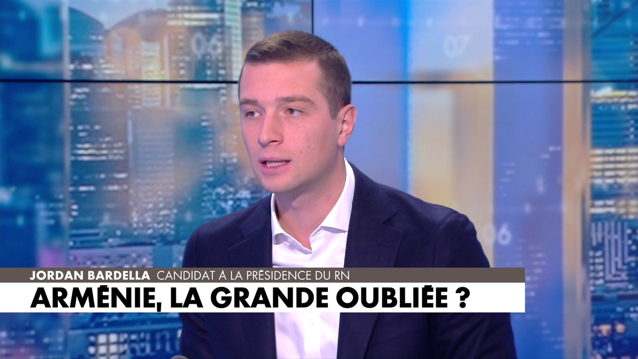Jordan Bardella : «Probablement que l’Union européenne ferme les yeux et préfère que le gaz azéri au sang arménien»