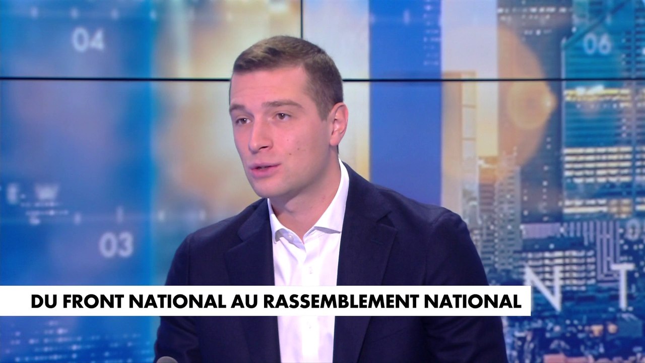 Jordan Bardella : «On parle d’une génération qui n’a, sans commune mesure, rien à voir avec le Front national et c’est normal parce que le monde évolue»
