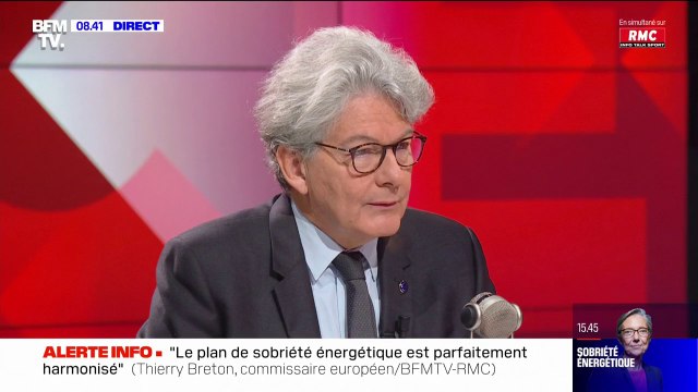 Thierry Breton: J'appelle chacun des États à faire le nécessaire pour les industriels très dépendants de l'énergie