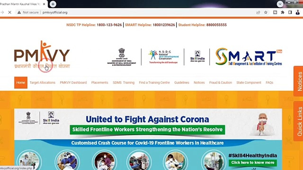 PMKVY Online Registration Process रु.8000_- __ प्रधानमंत्री रोजगार योजना -PMKVY certificate download ( 360 X 640 )
