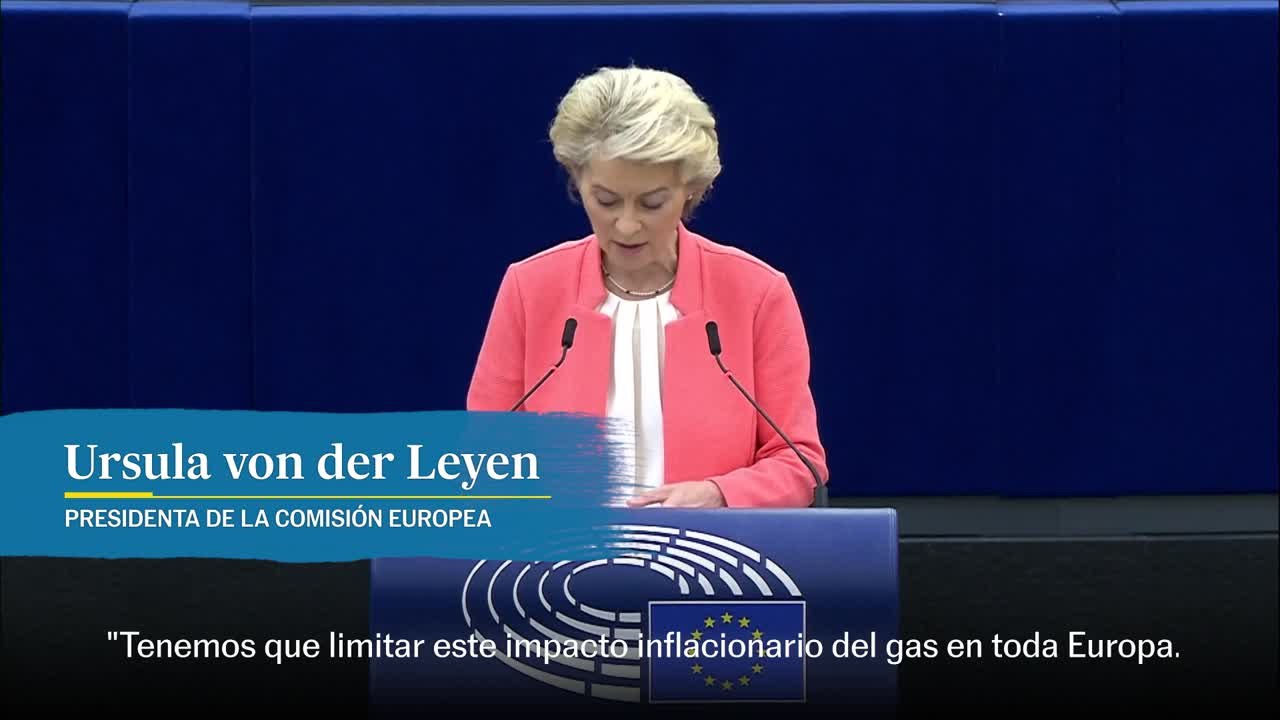 Ursula Von der Leyen: "Estamos preparados para debatir un tope al precio del gas"