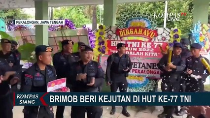 Brimob Beri Kejutan di Hut Ke-77 TNI