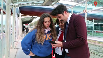 Vatmanın yaptığı ani fren, genç kızın hayatını kurtardı! İşte o anlar...