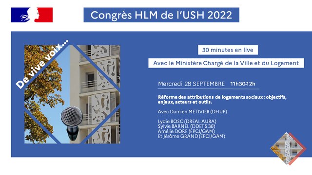 Webradio n°4 De Vive Voix : Réforme des attributions de logements sociaux : objectifs, enjeux, acteurs et outils.