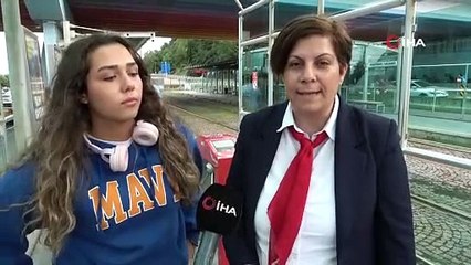 Kulağında Kulaklıkla Yaya Geçidinden Geçen Genç Kızın Hayatını Vatmanın Dikkati Kurtardı!