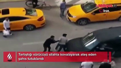 Van’da dehşet! Tartıştığı sürücüyü silahla kovaladı