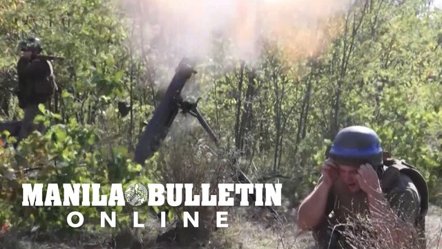 Ukrainian mortar unit fires on Russian positions in the east