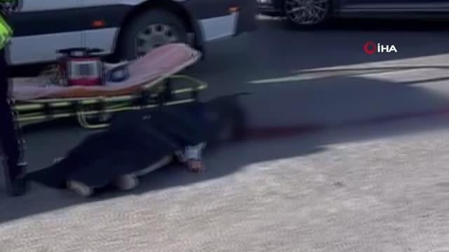 Servis aracının altında kalan motor sürücüsü feci şekilde hayatını kaybetti