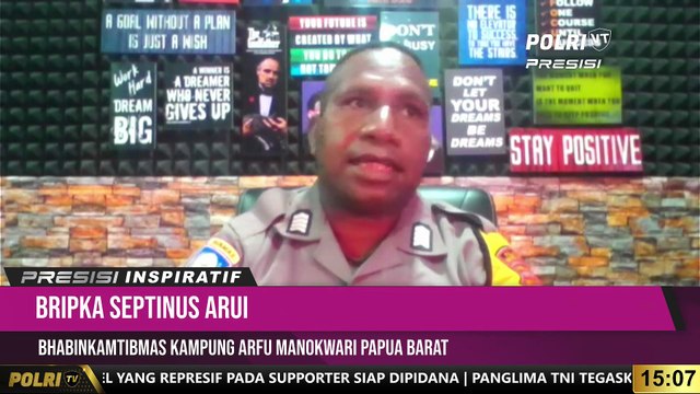 PRESISI INSPIRATIF : Bripka Septinus Arui Menginisiasi Pembukaan Sekolah Dasar Di Wilayah Papua Barat (1/3)