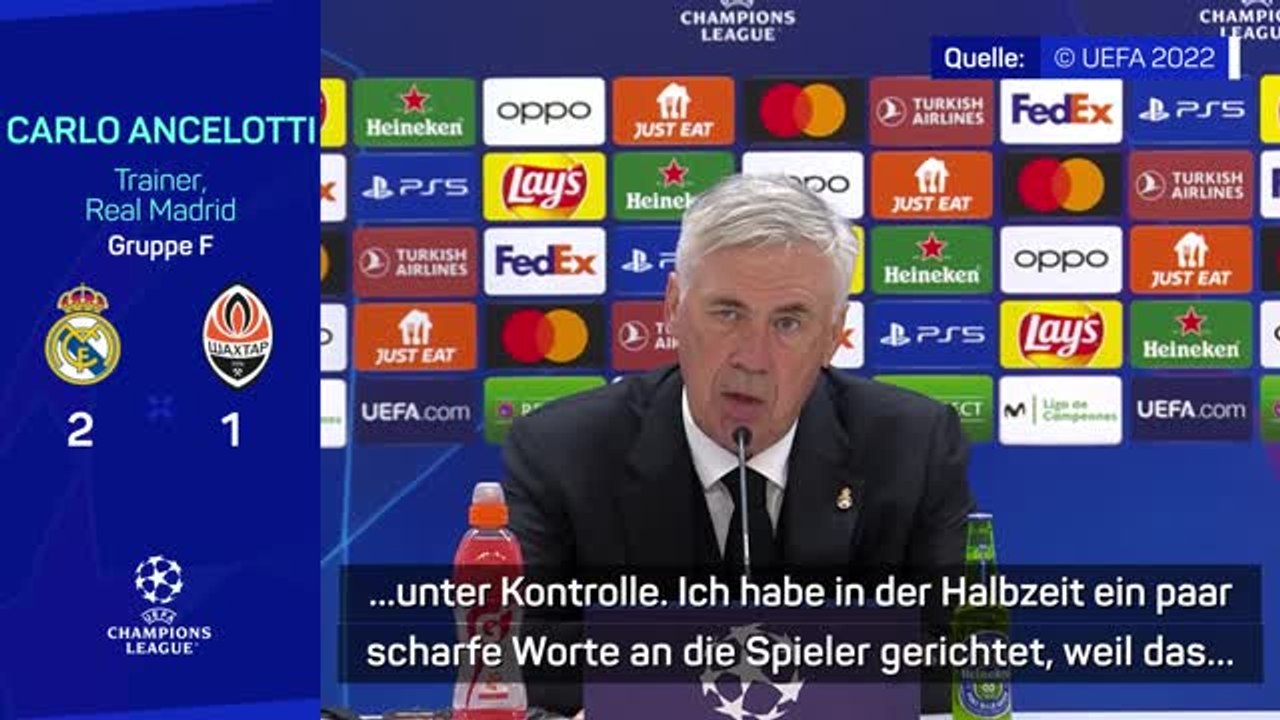 Ancelotti richtete 'scharfe Worte' an Spieler