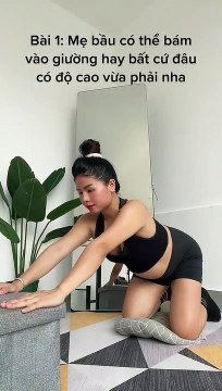 Các bài tập giảm đau lưng cho mẹ bầu