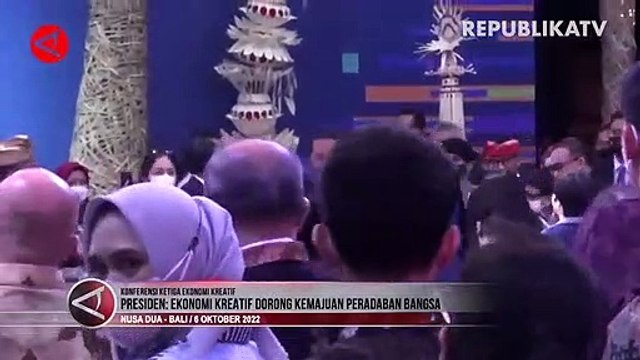 Jokowi Nilai Ekonomi Kreatif Dorong Kemajuan Peradaban