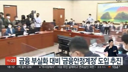 금융 부실화 대비 '금융안정계정' 도입 추진