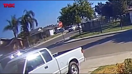 ABD'de evin bahçesine helikopter düştü! O anlar kameralara yansıdı