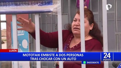 Lurín: vecino exigen mejorar señalización tras accidente que dejó dos heridos