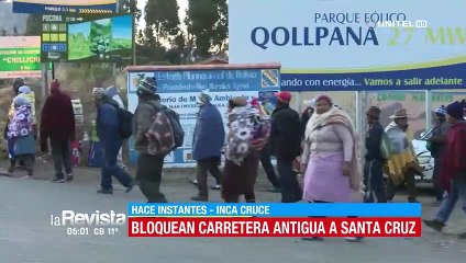 Pobladores bloquean la carretera antigua al oriente exigiendo la restitución del alcalde de Pocona