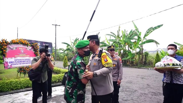 Sambut HUT TNI KE-77, Kapolresta Sidoarjo Lakukan Kunjungan Sinergitas Kamtibmas
