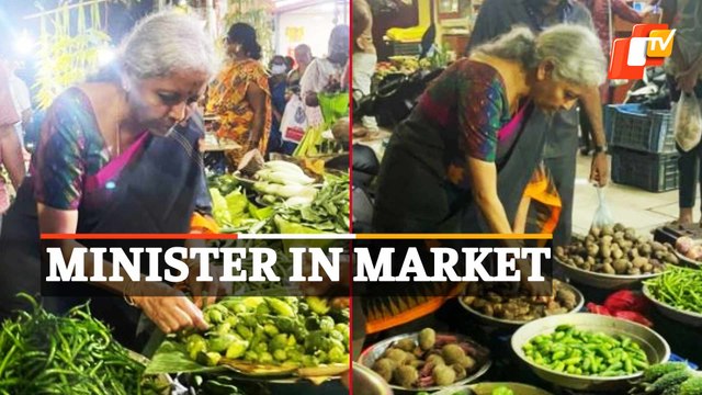 Watch Nirmala Sitharaman Buying Vegetables In Chennai Market