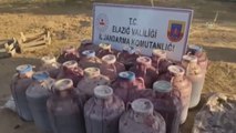 Elazığ'da 2 bin litre kaçak şarap ele geçirildi