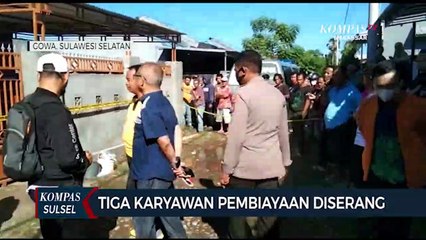 Tiga karyawan pembiayaan di kabupaten Gowa di serang