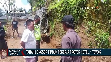 2 Pekerja Proyek Hotel di Gianyar Tertimbun Longsor, 1 Diantaranya Meninggal dalam Perjalanan ke RS