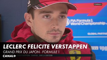 Leclerc félicite Verstappen pour son titre - Grand Prix du Japon - F1